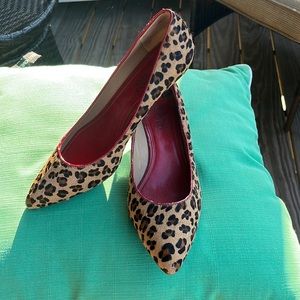 Franco Sarto Faux Pony Hair Pumps EUC